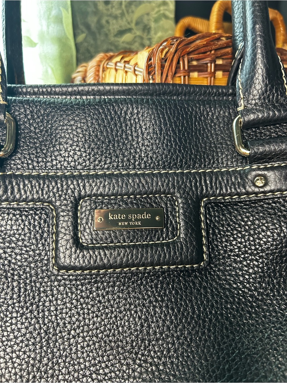 Kate Spade New York Blakely Andover Black Pebbled Leather Tote Bag - Picture 3 of 15